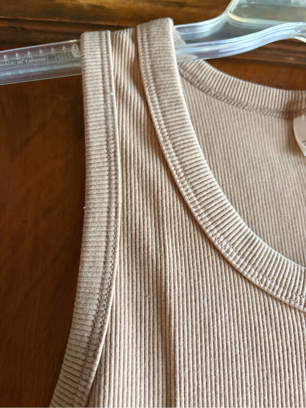 Universal Thread Ribbed Tank Top in Tan - Picture 2 of 3